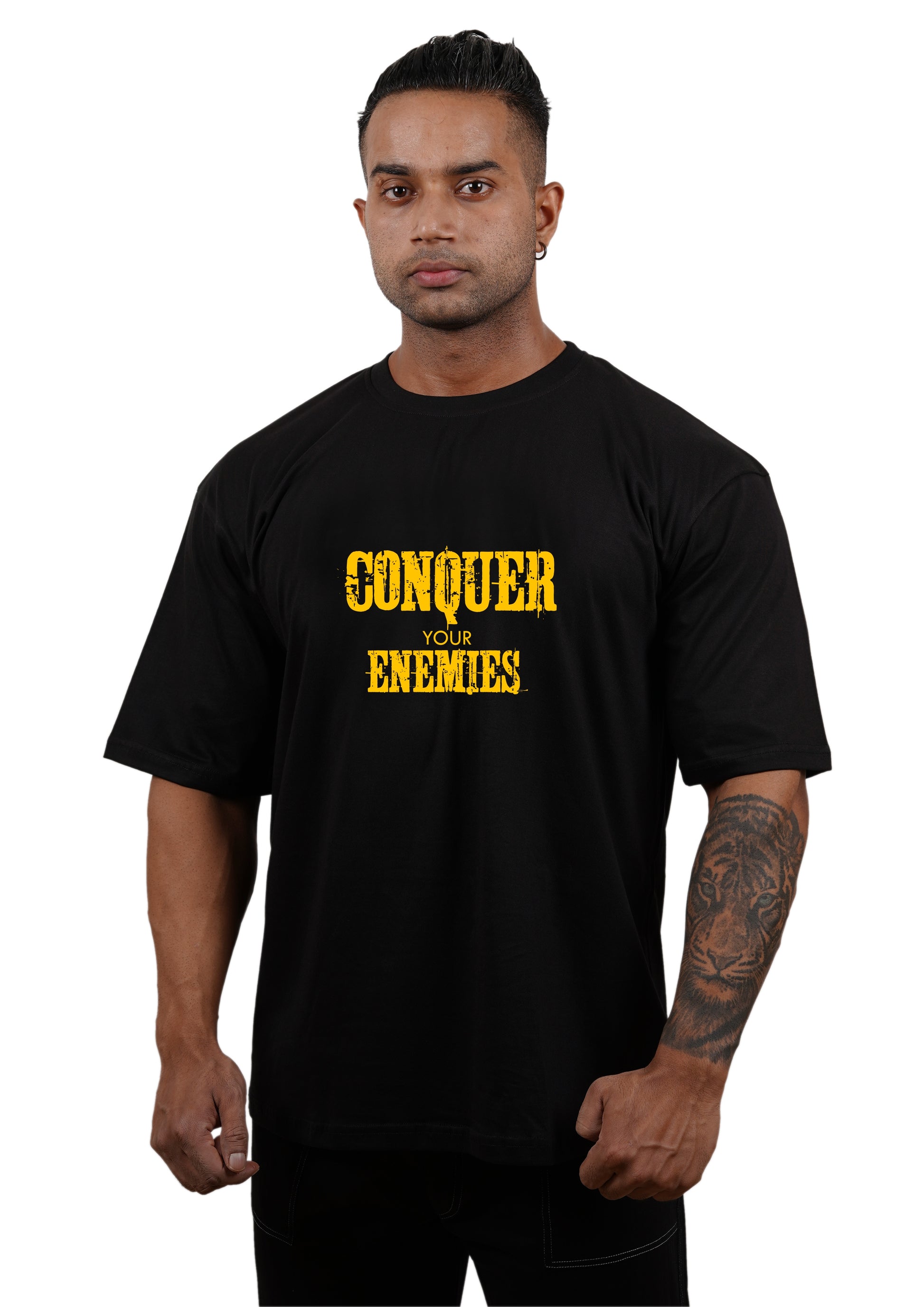 CONQUER YOUR ENEMIES Oversize T-shirt