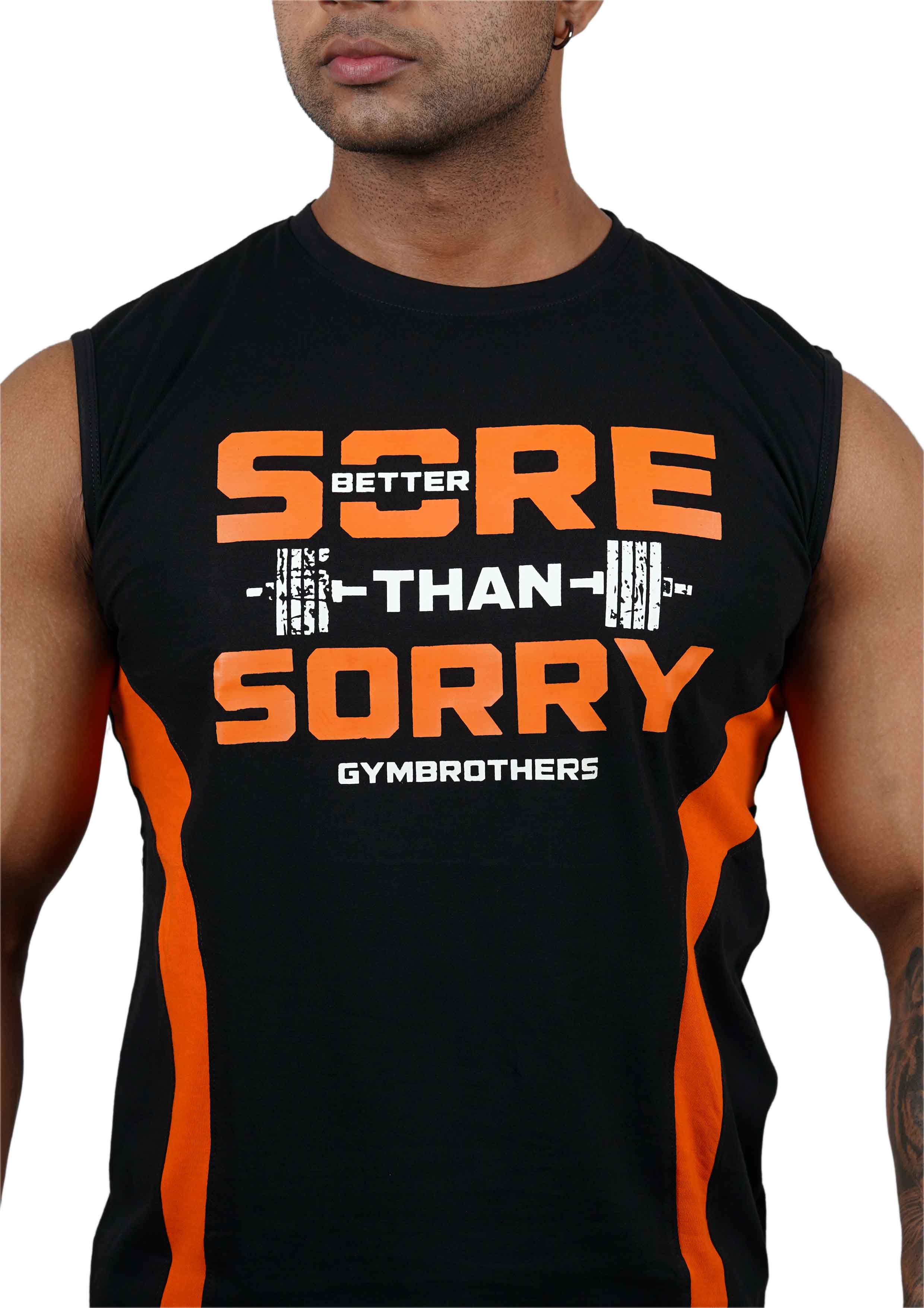 BETTER SORE THAN SORRY Striped Tank Top Vest