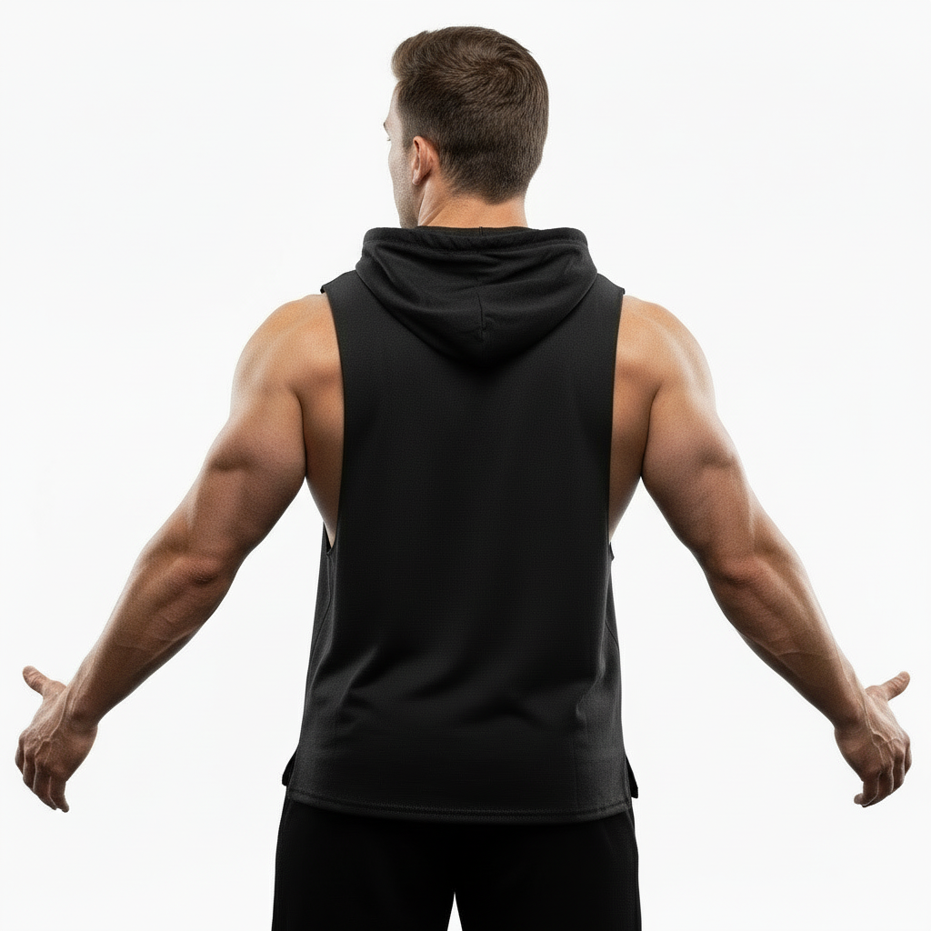 Gymbrothers Rise and Grind hoodie for men Black