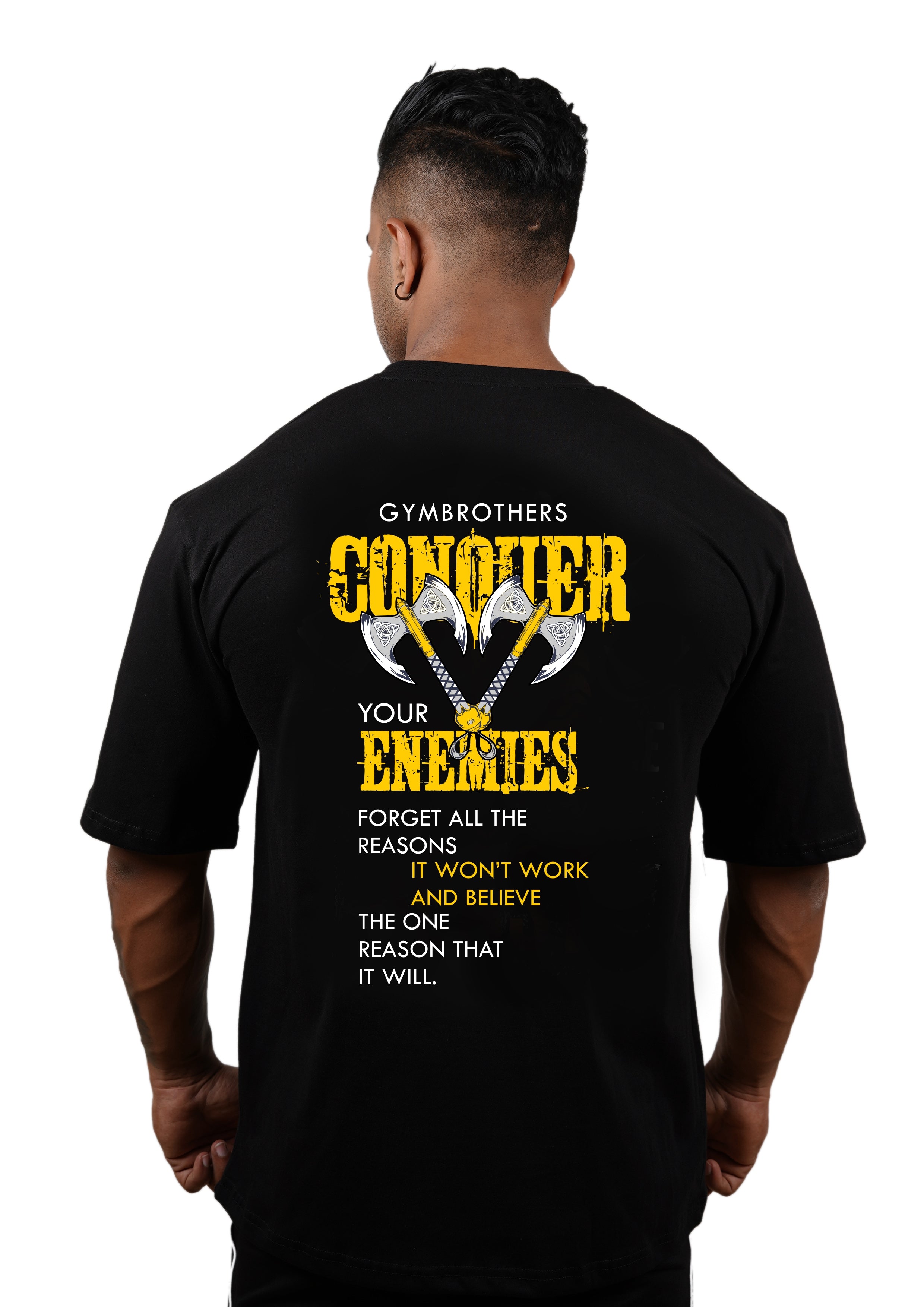CONQUER YOUR ENEMIES Oversize T-shirt