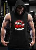 BEAST MODE ON Hoodie for Men (Circle) Black