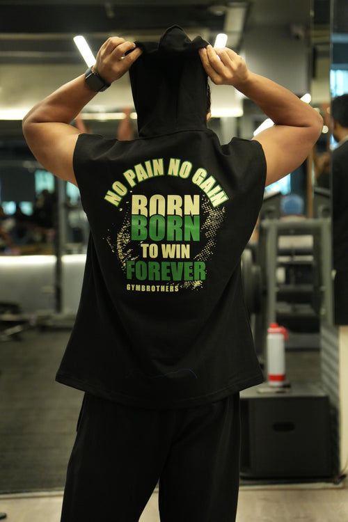 BORN TO WIN PREMIUM OVERSIZED HOODIE