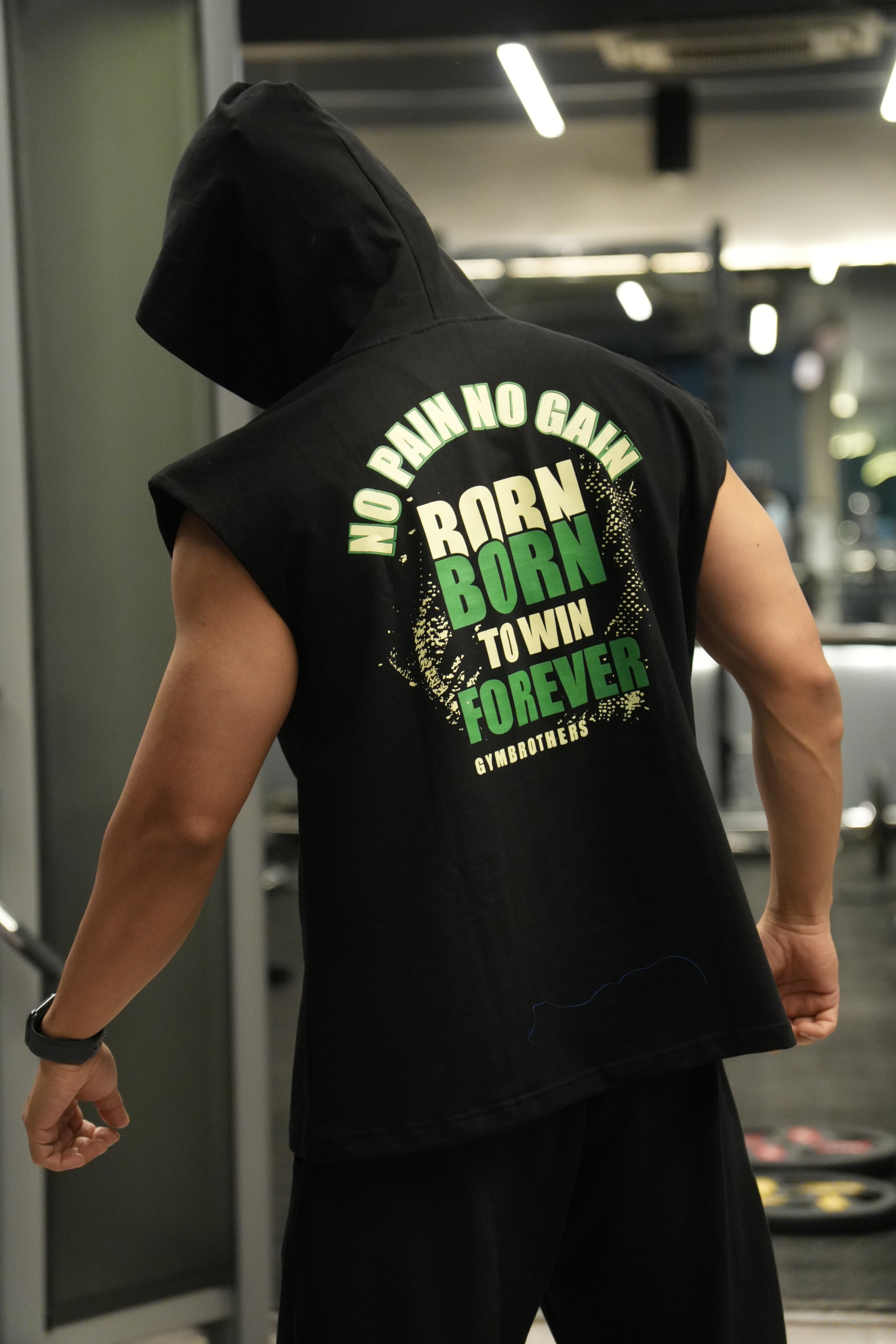 BORN TO WIN PREMIUM OVERSIZED HOODIE