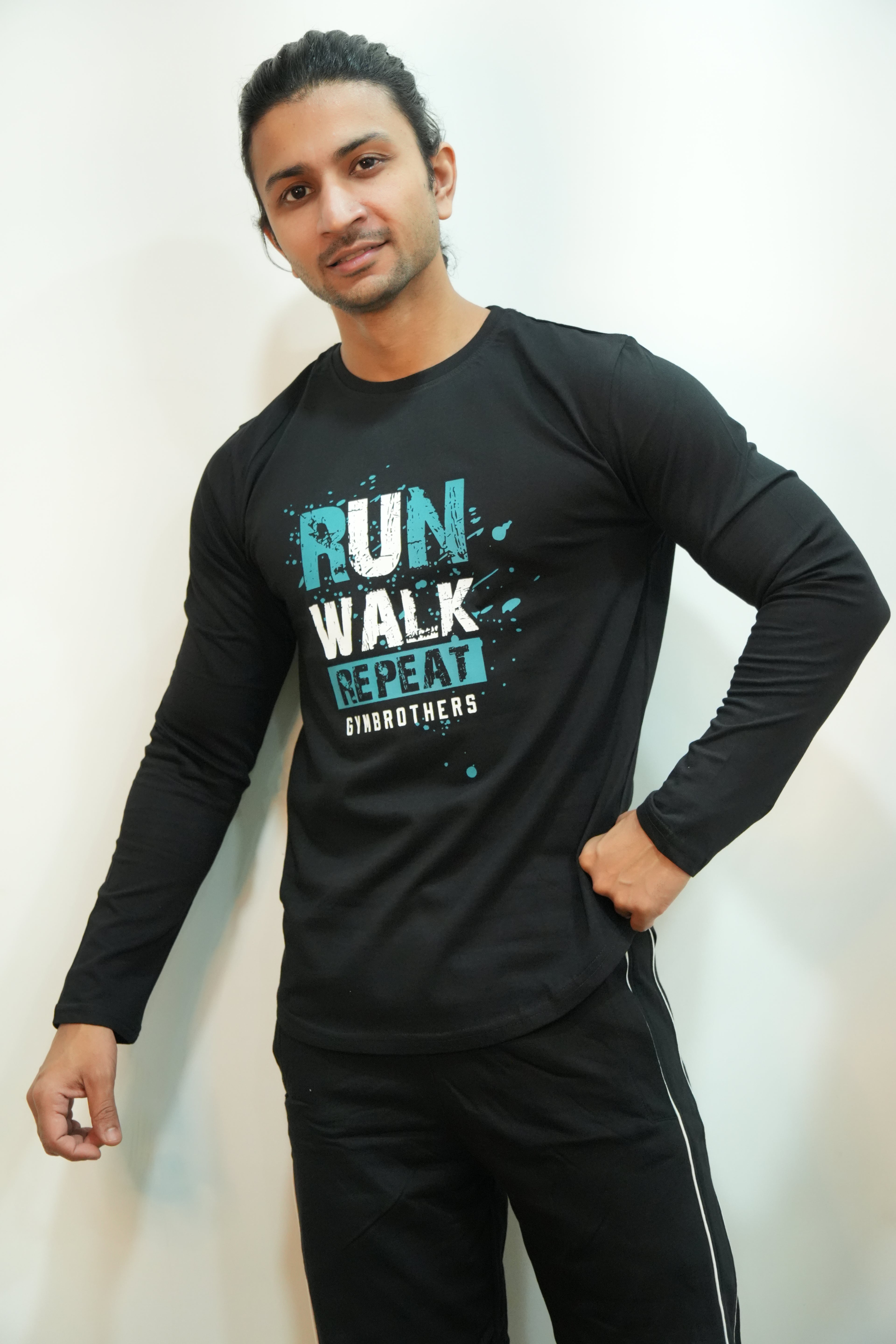 RUN WALK REPEAT Full Sleeve T-Shirt