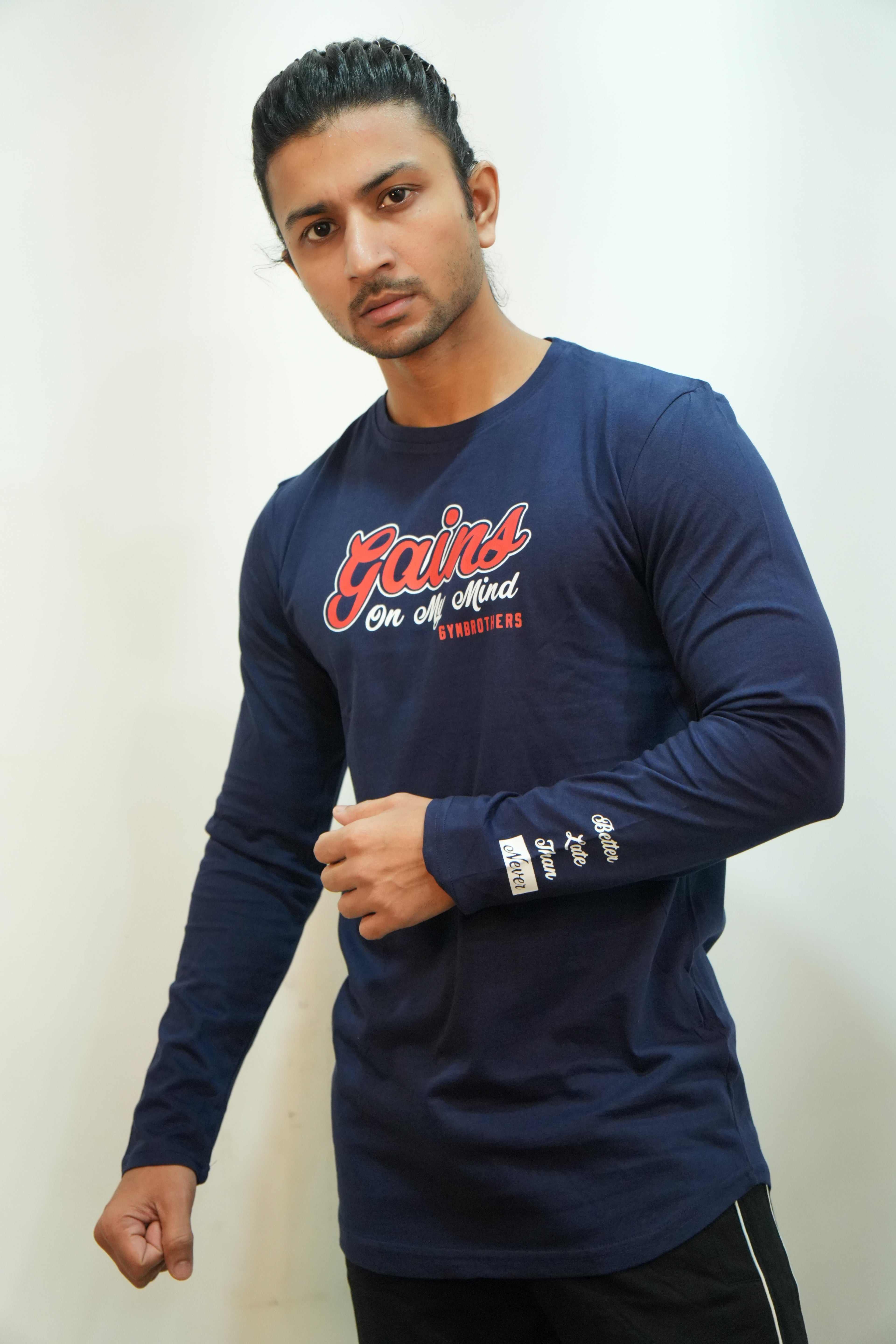 GAINS ON MY MIND Full Sleeve T-Shirt