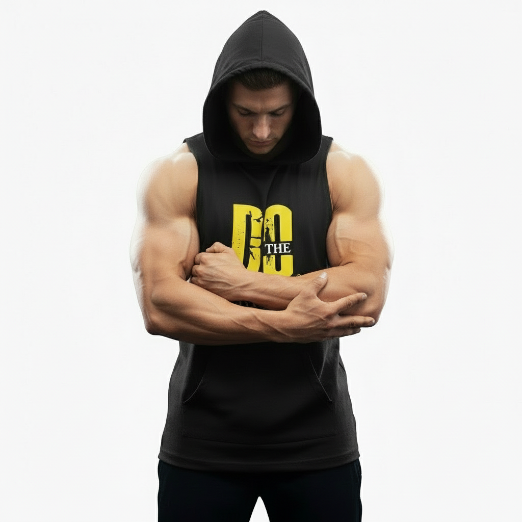 DO THE WORK Gym Hoodie for Men Black