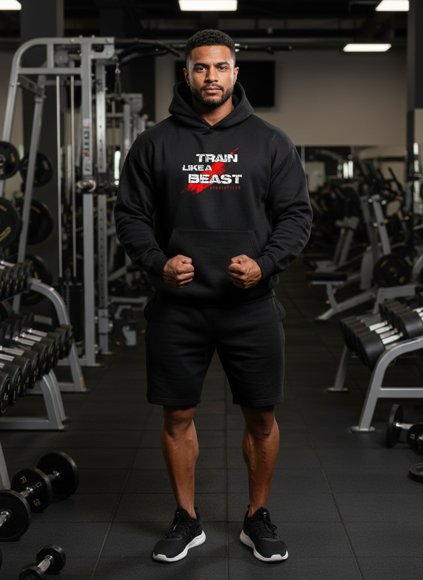 TRAIN LIKE A BEAST (Winter Hoodie)