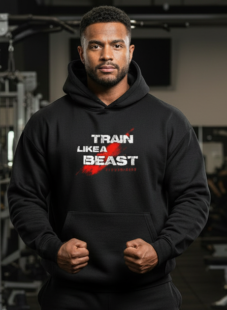 TRAIN LIKE A BEAST (Winter Hoodie)