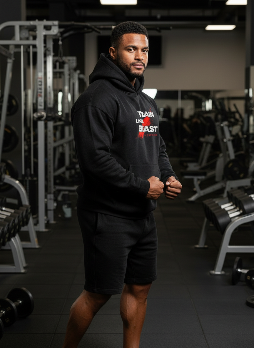 TRAIN LIKE A BEAST (Winter Hoodie)