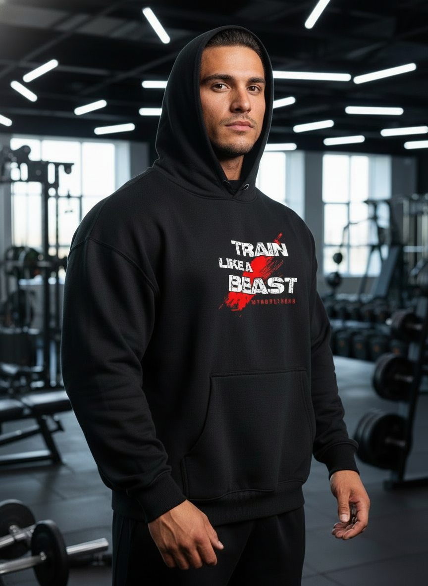 TRAIN LIKE A BEAST (Winter Hoodie)