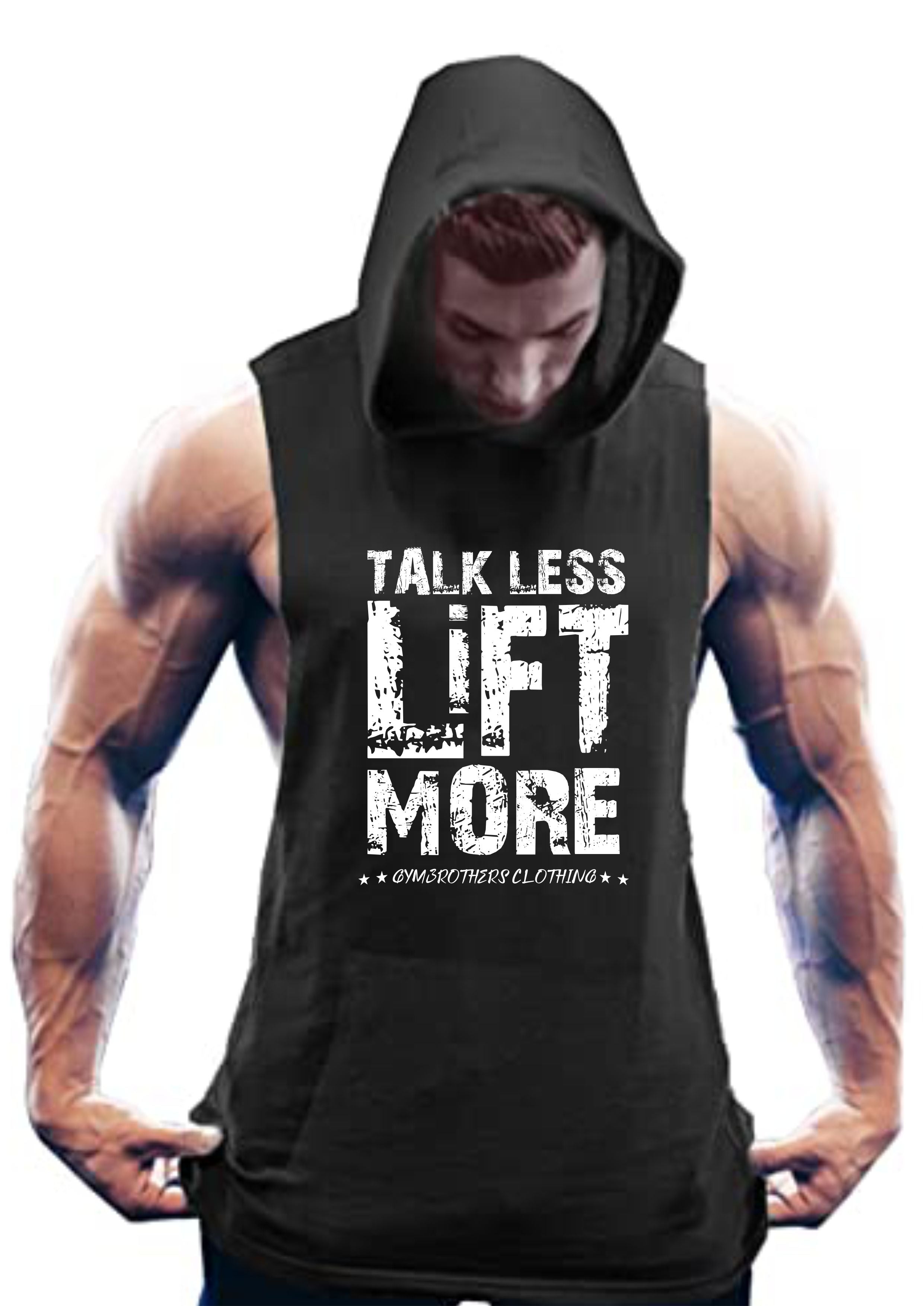 Gymbrothers Talk Less Lift More Hoodie (Black)