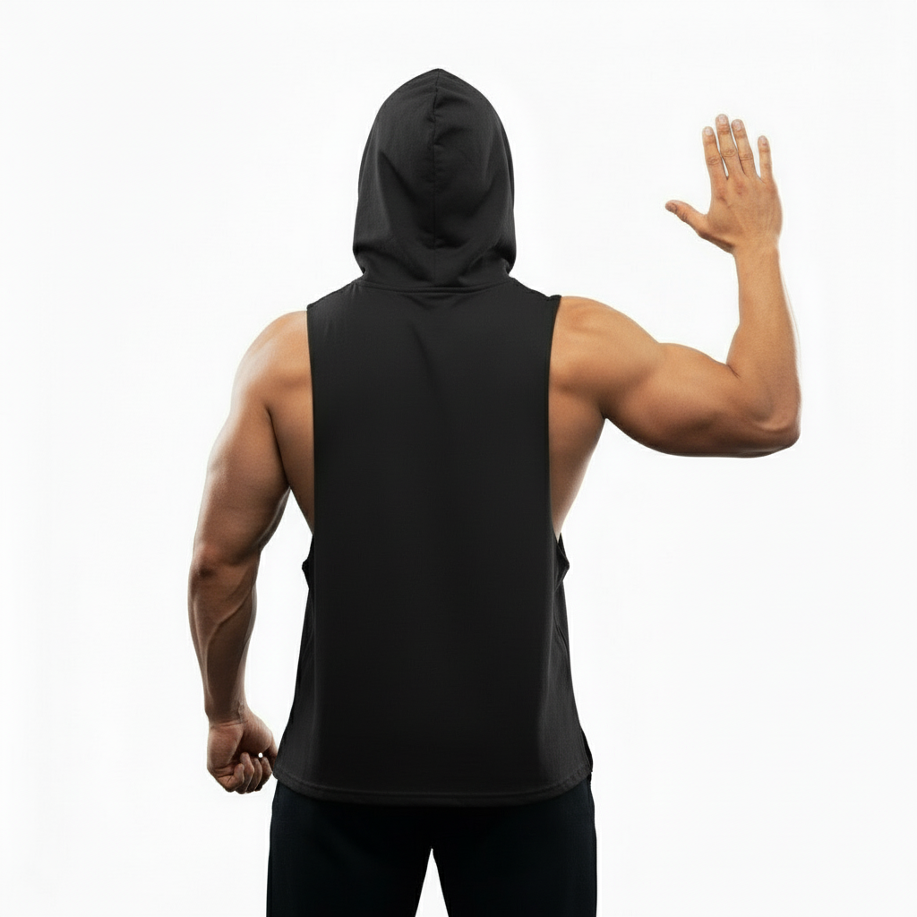 Gymbrothers Nothing Beats Hardwork gym hoodie Black