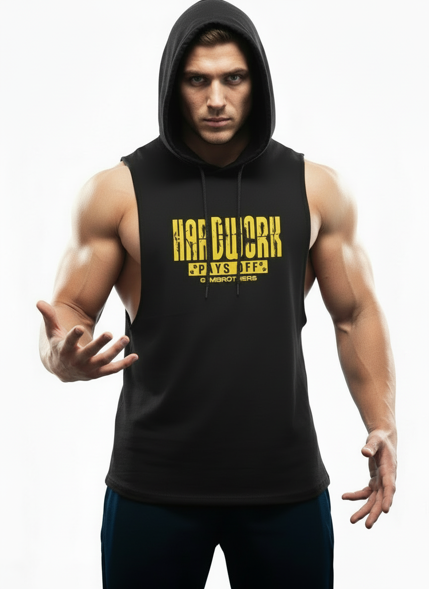 Gymbrothers Hardwork Pays Off Gym Hoodie (Black)