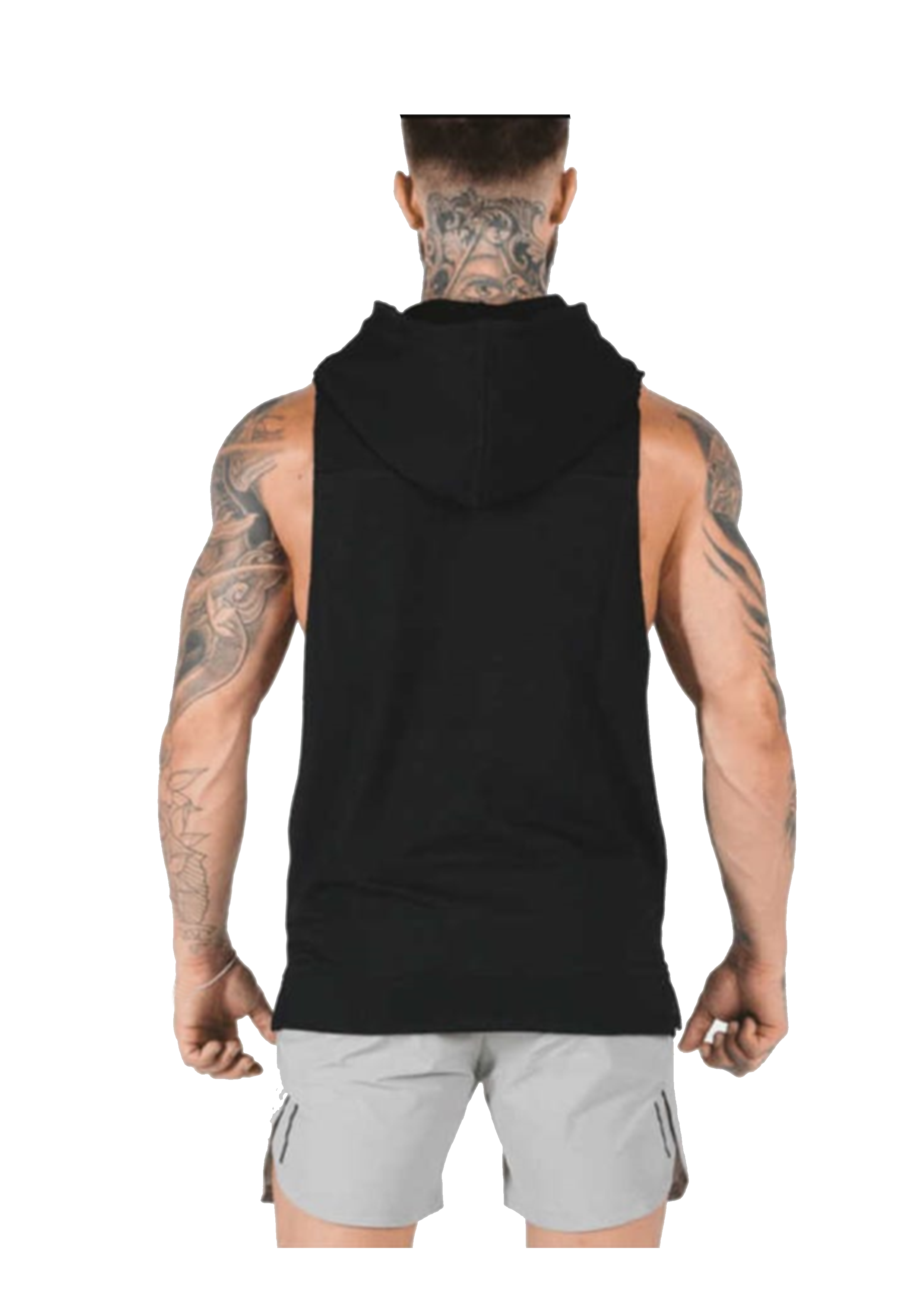 AT THE GYM Hoodie for Men Black