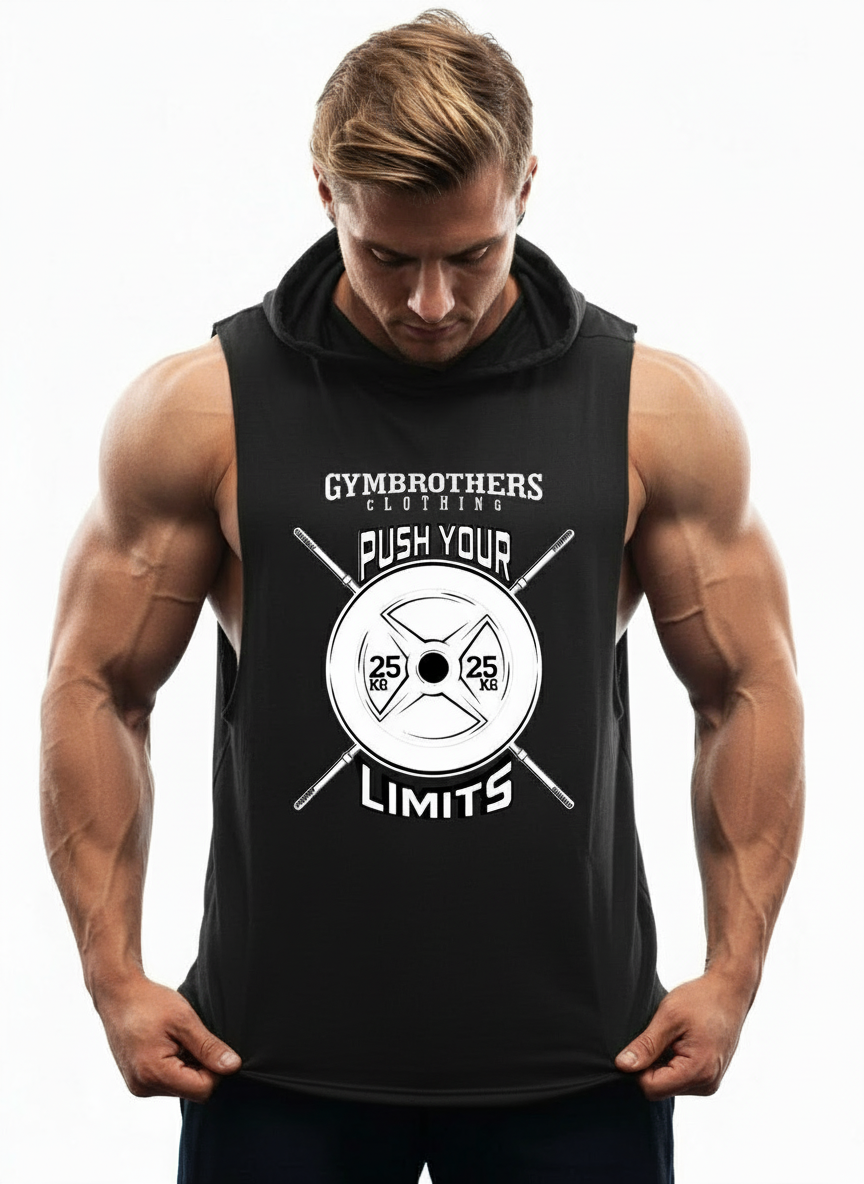 Gymbrothers Push Your Limit Gym  Hoodie (Black)