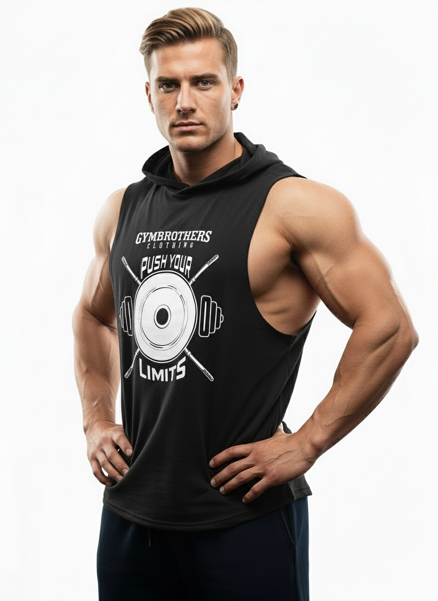 Gymbrothers Push Your Limit Gym  Hoodie (Black)
