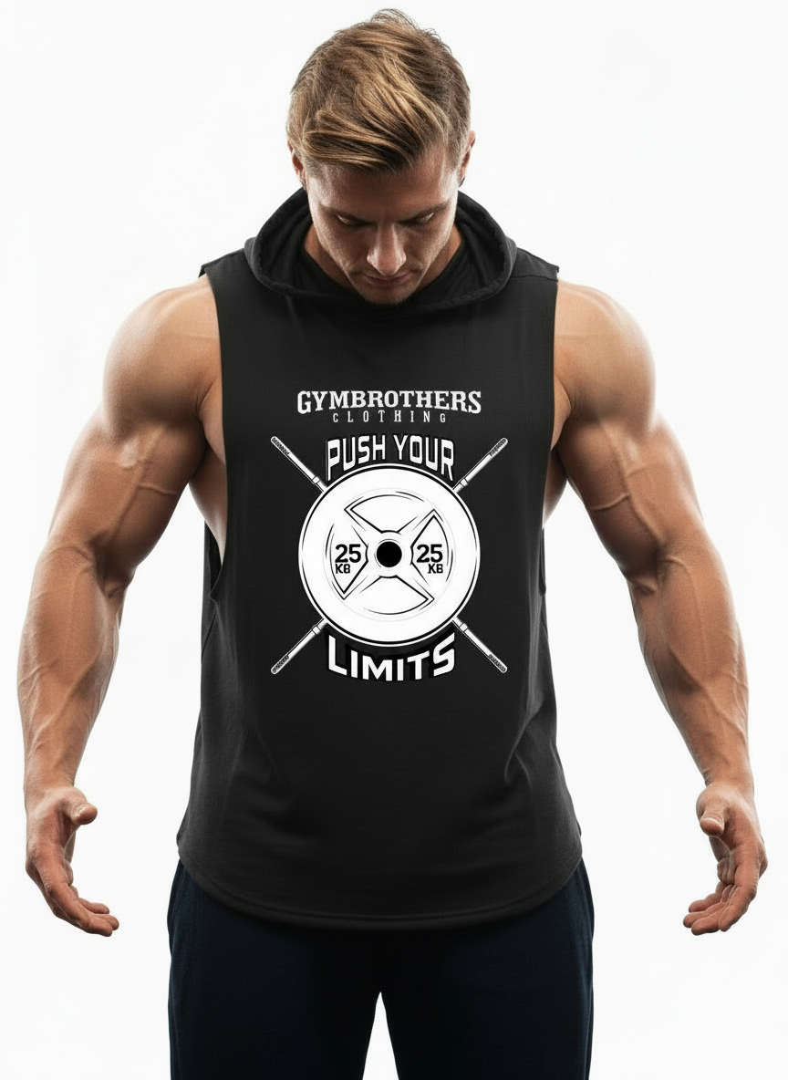 Gymbrothers Push Your Limit Gym  Hoodie (Black)