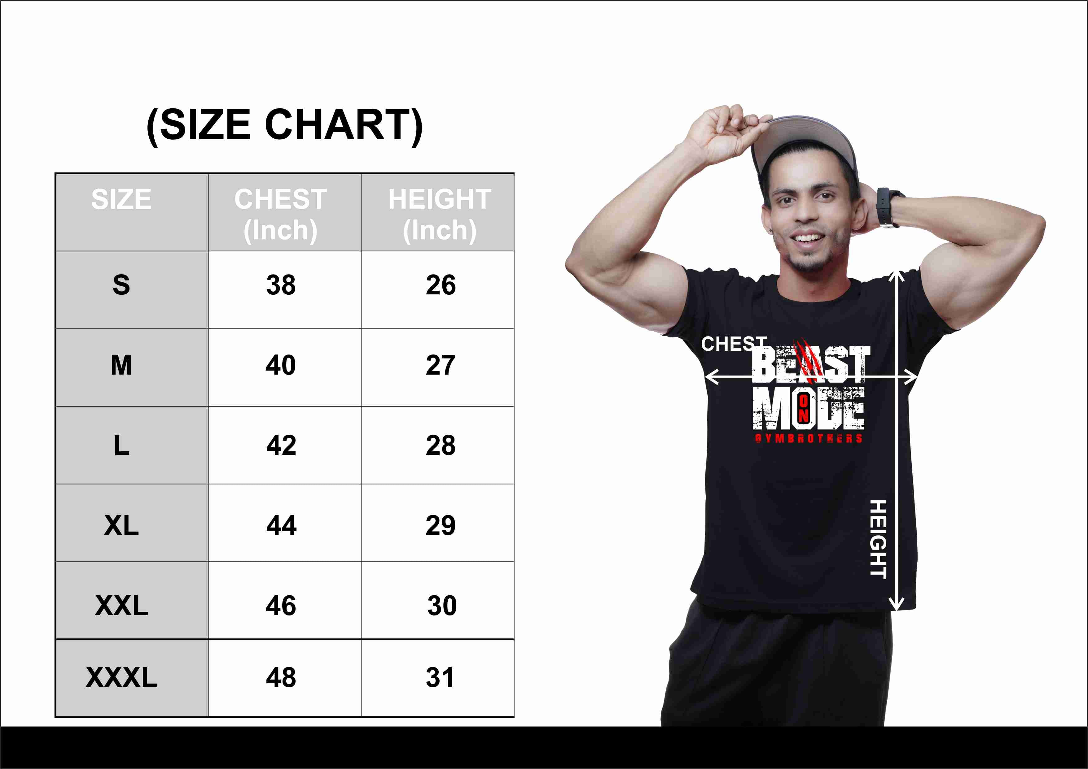 BEAST MODE ON Half Sleeve T-shirt