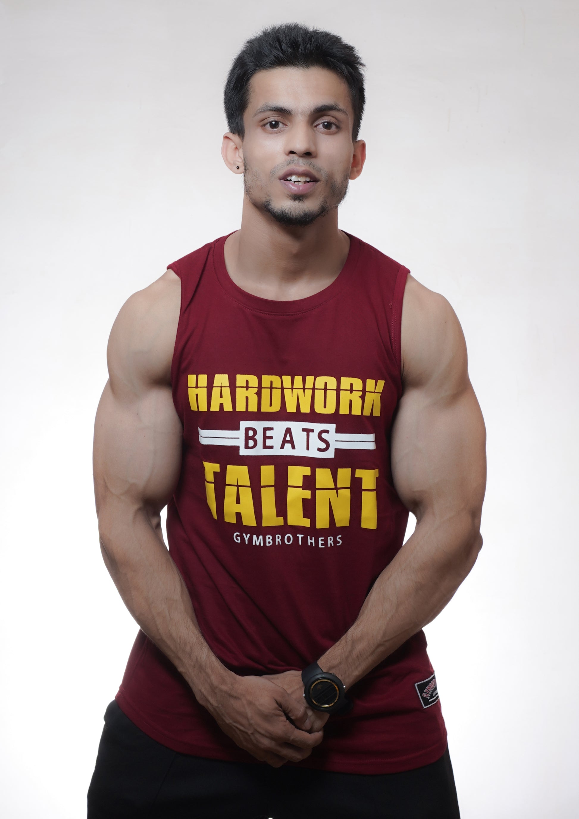 Hardwork Beats Talent Sleeveless