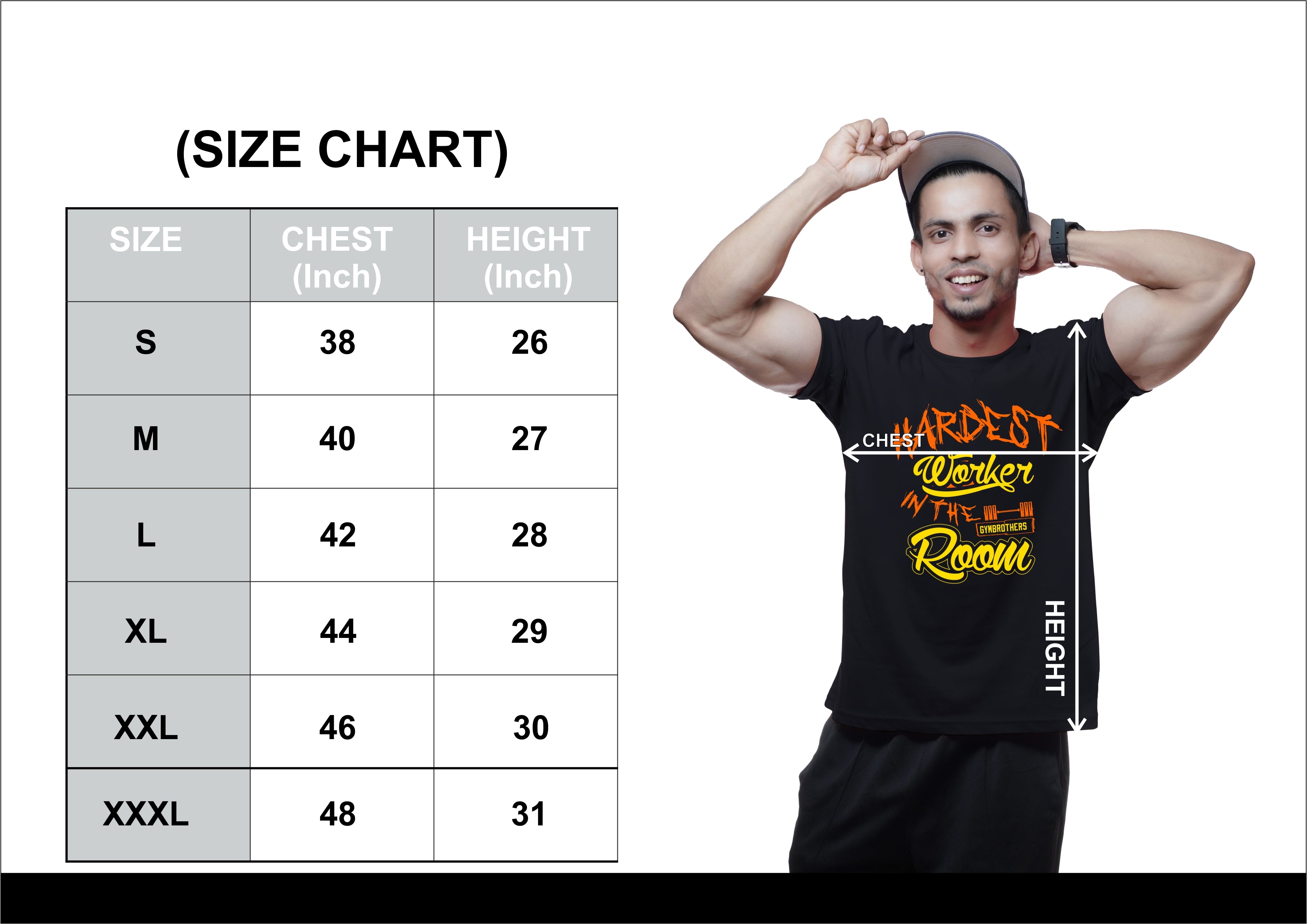 HARDEST WORKER IN THE ROOM Half Sleeve T-shirt