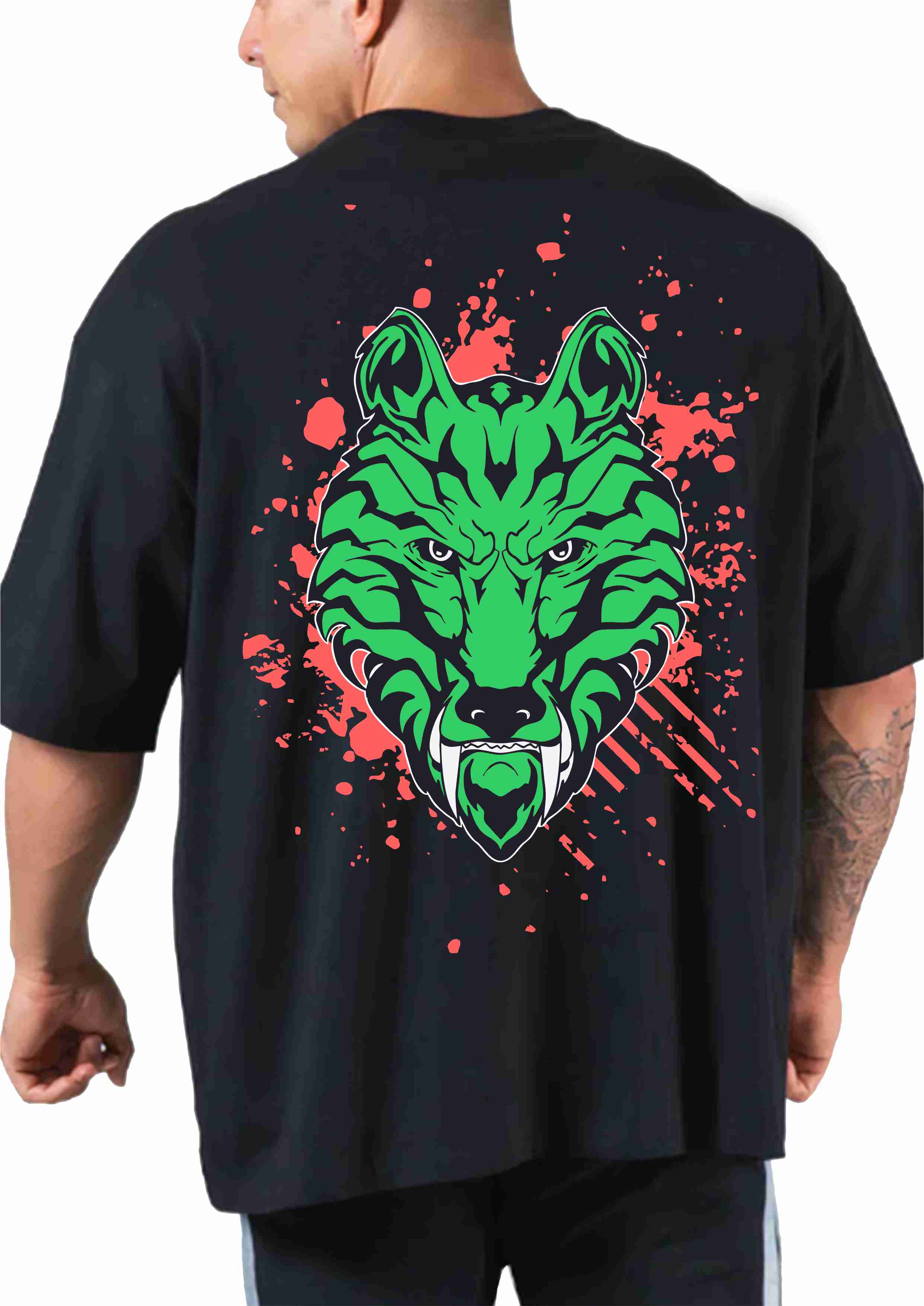 CRAZY WOLF Oversize T-shirt