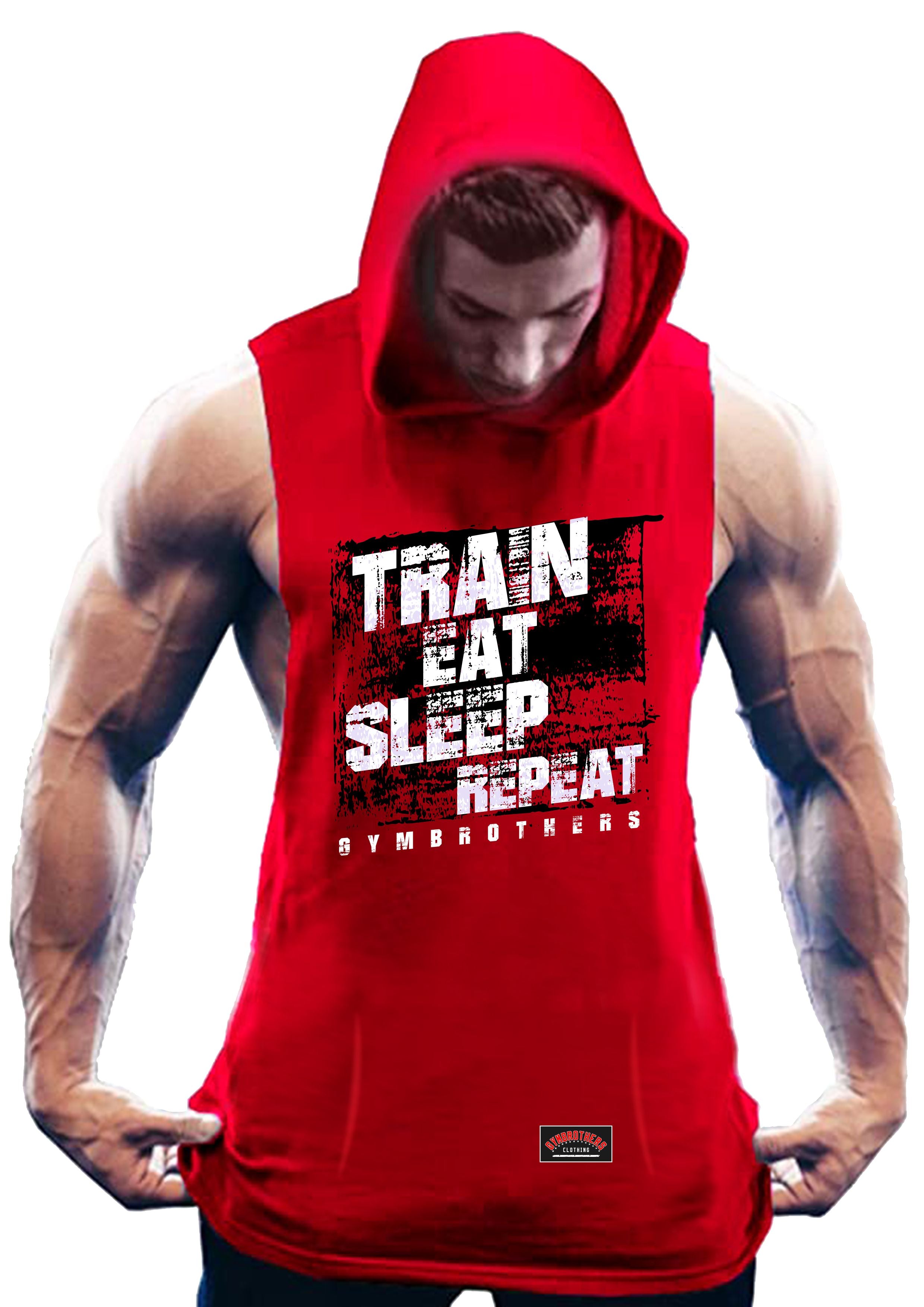 Gymbrothers Train Eat Sleep Repeat Gym Hoodie