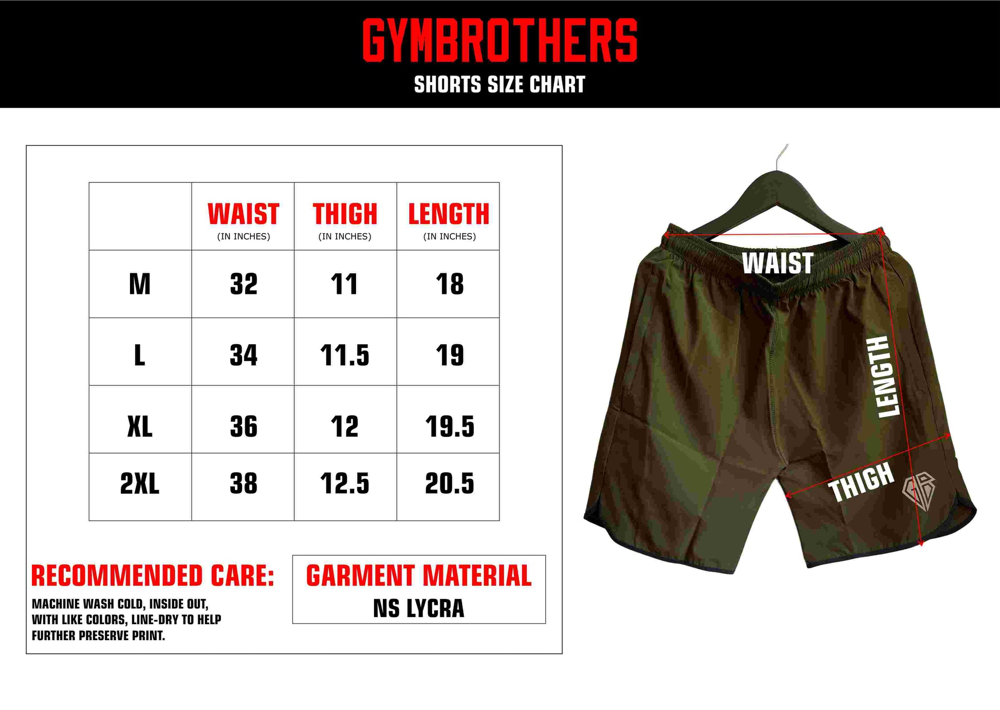 Gymbrothers Piping Short (NAVYBLUE/ORANGE)