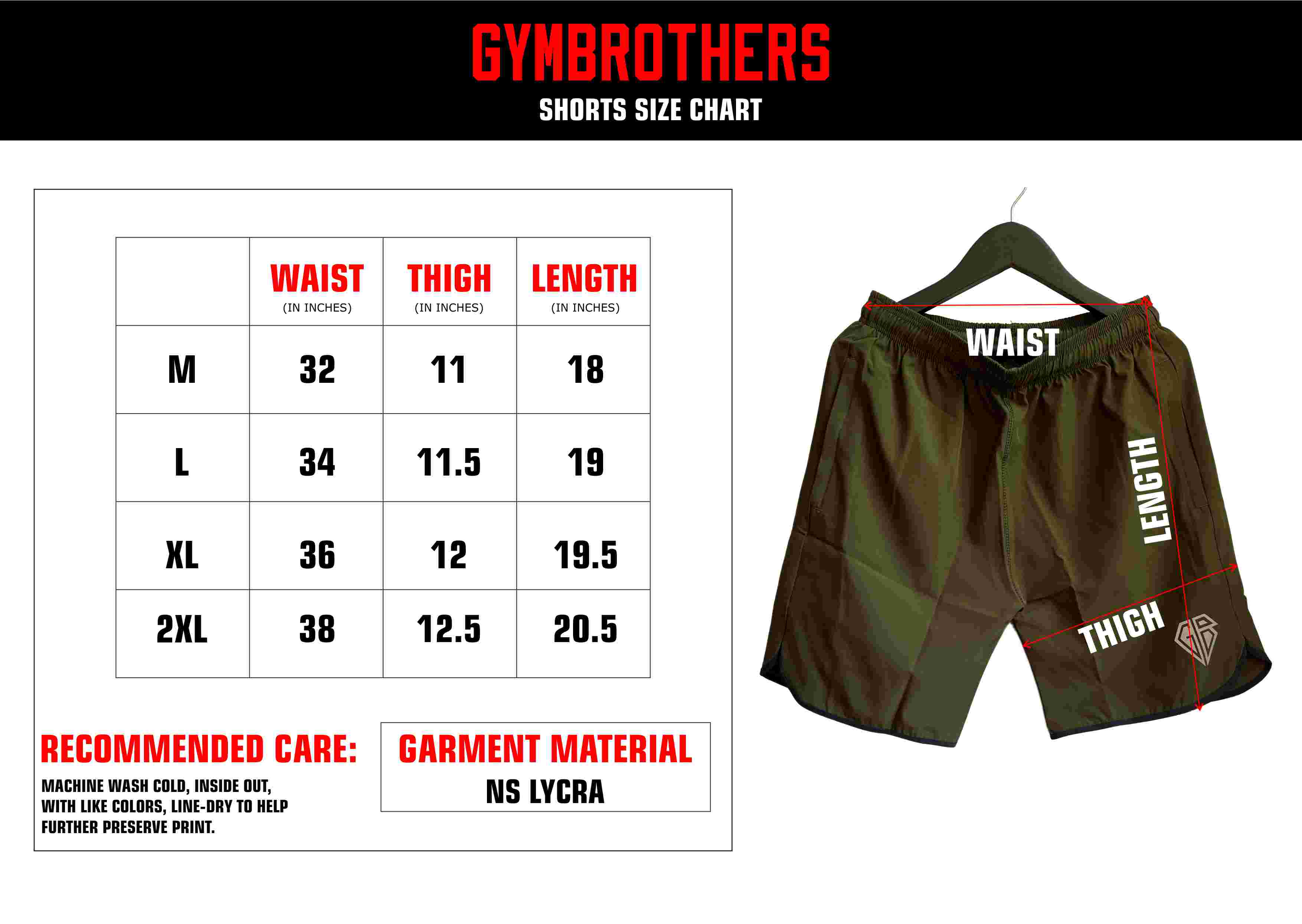 Gymbrothers Piping Short