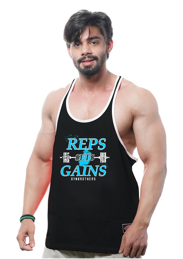 REPS SETS GAINS Gym Stringer