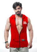STRONGER AND BETTER Sleeveless Zip Hoodie