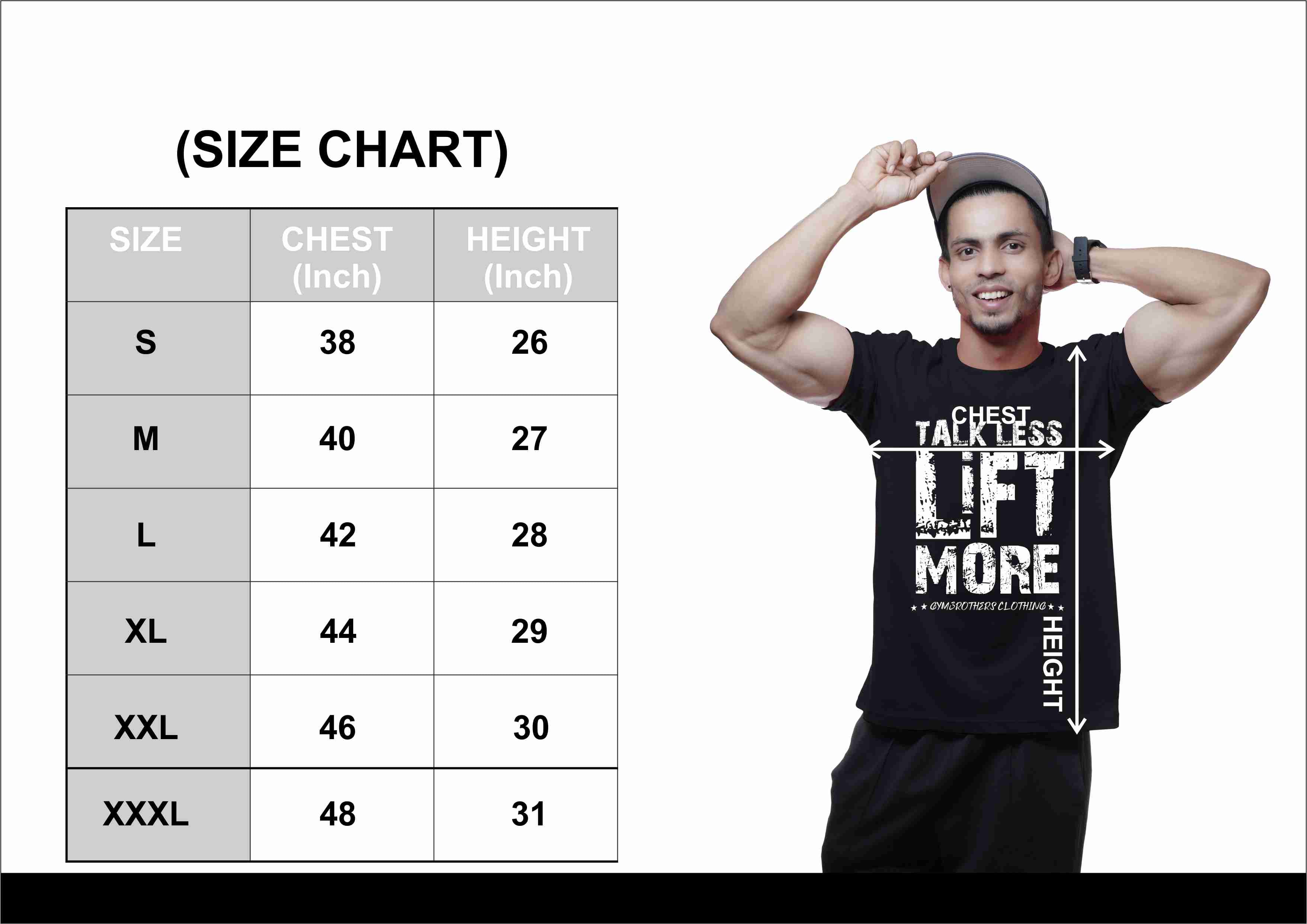 LIFT MORE Half Sleeves T-shirt