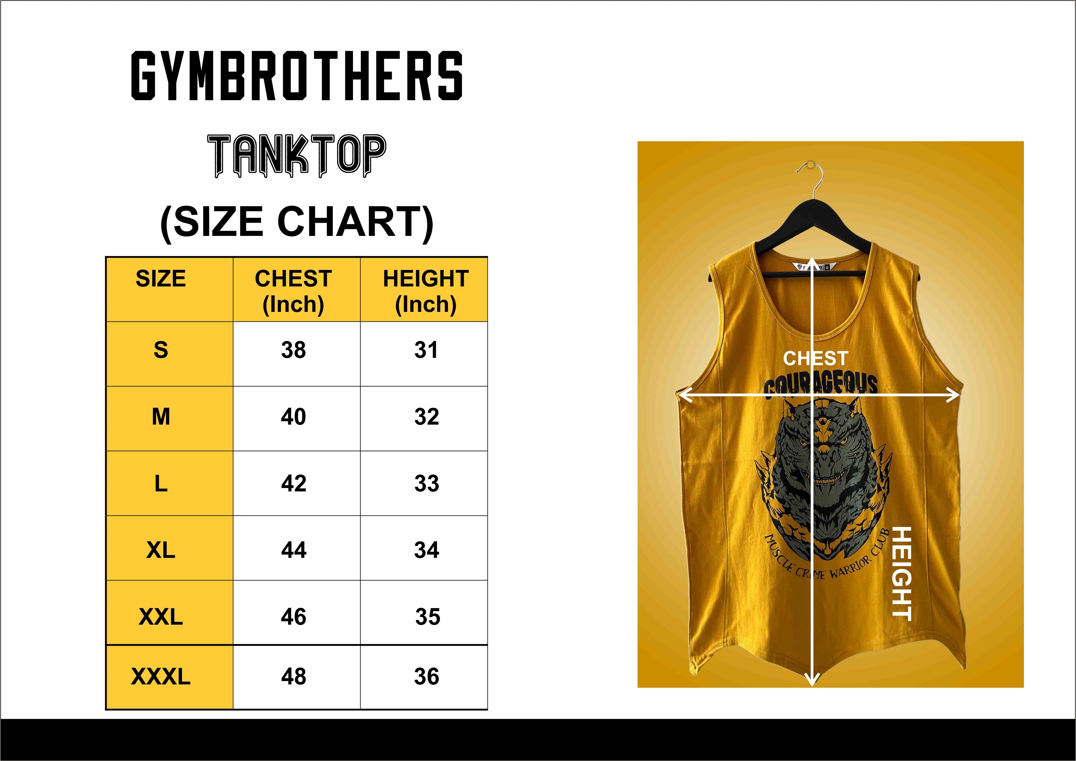 COURAGEOUS TANK - MUSTARD