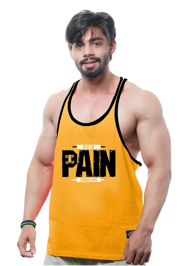 BEAR THE PAIN Gym Stringer Gymvest
