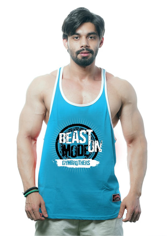 BEAST MODE ON Men's Gym Stringer