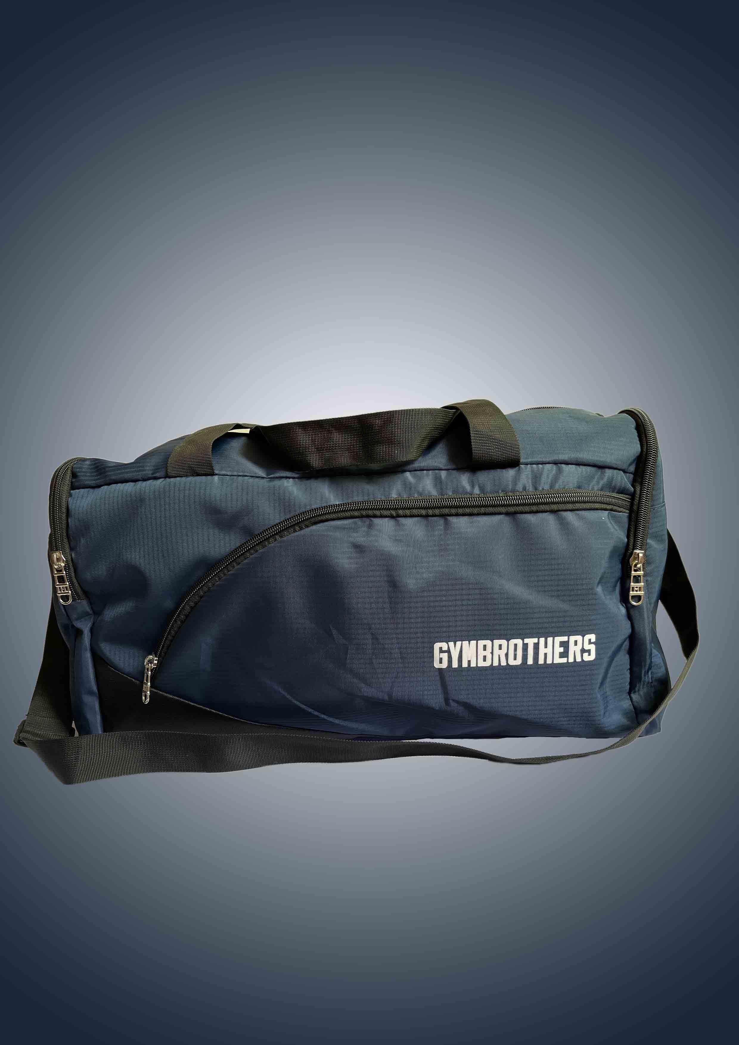 Unisex Navy Blue & Black Colour blocked Gym Training Bag(large)