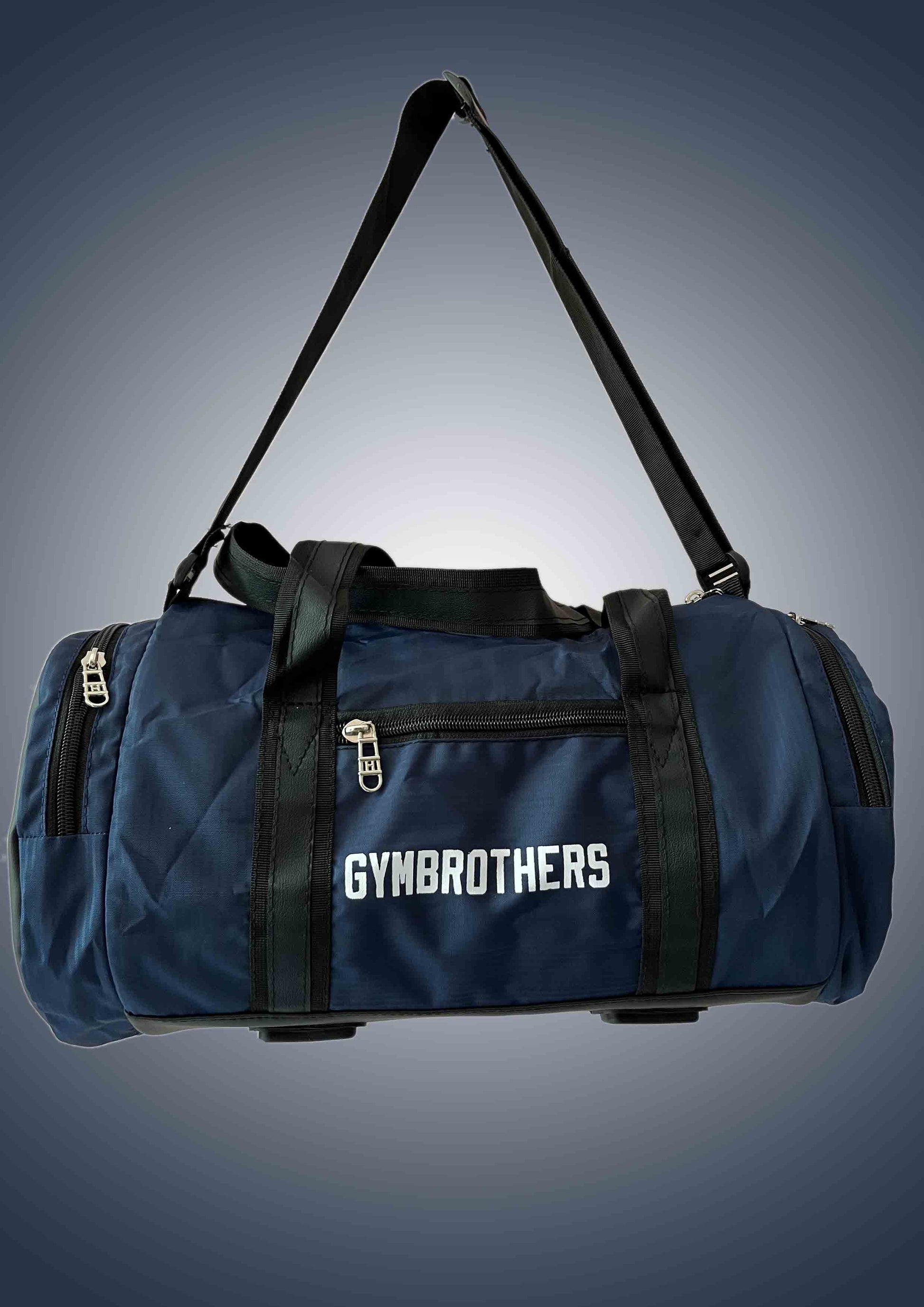 Unisex Navy Blue & Black Colour blocked Gym Training Bag