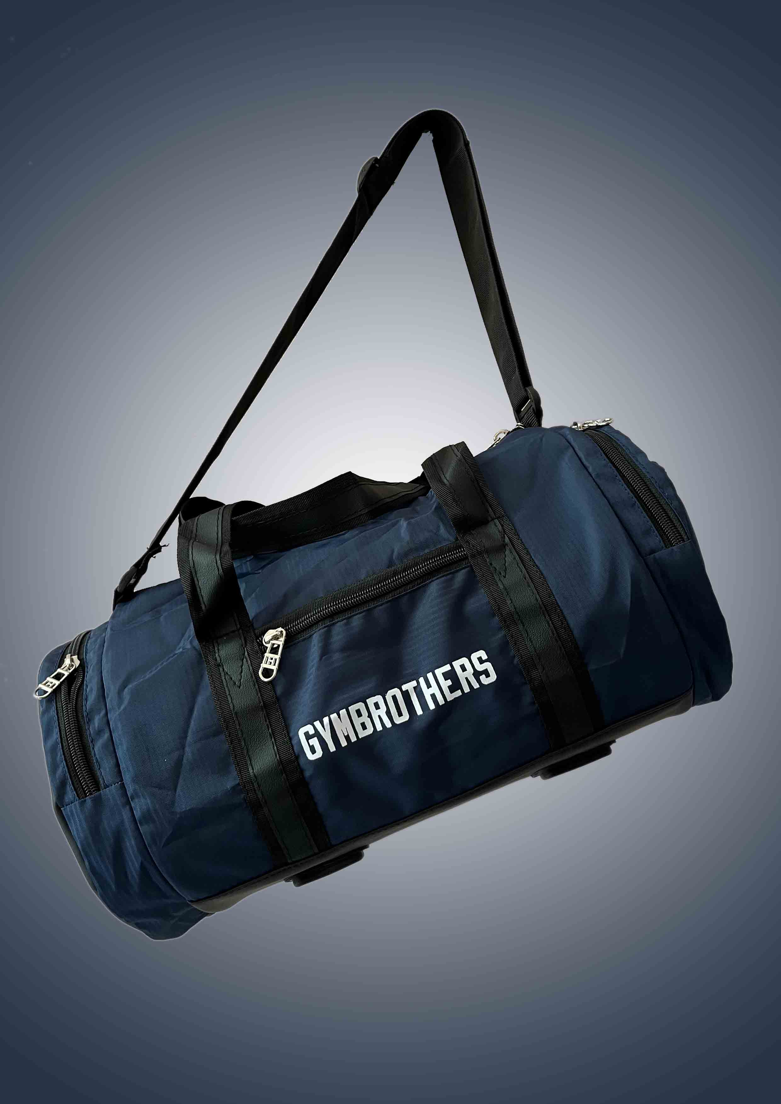 Unisex Navy Blue & Black Colour blocked Gym Training Bag