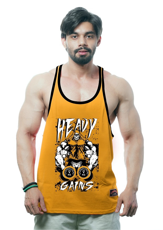 HEAVY GAINS Gym Stringer
