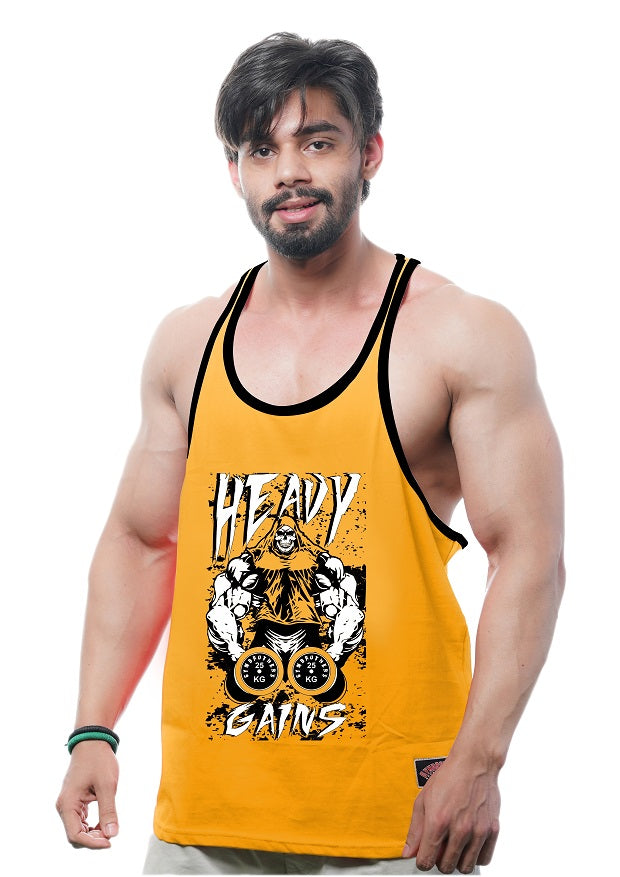 HEAVY GAINS Gym Stringer