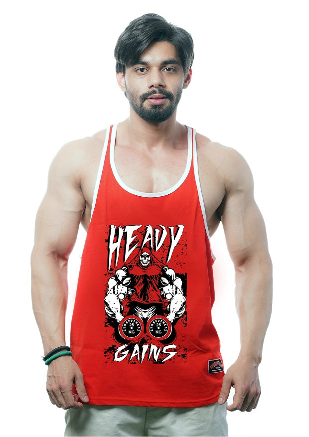 HEAVY GAINS Gym Stringer