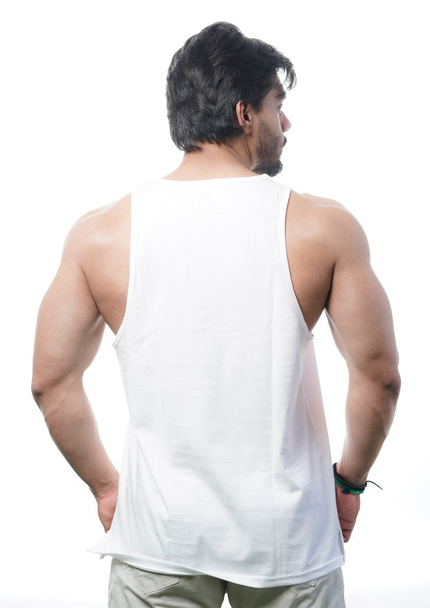 HUSTLE HARD Deep Cut Tank Top Stringer