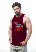 HUSTLE HARD Deep Cut Tank Top Stringer