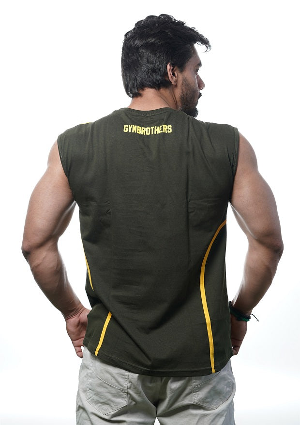 STRENGTH Striped Tank Top for Men