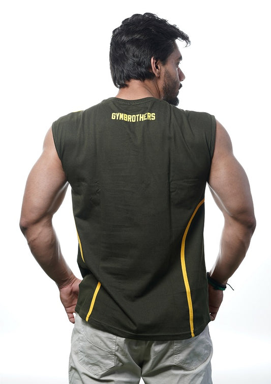 STRENGTH Striped Tank Top for Men